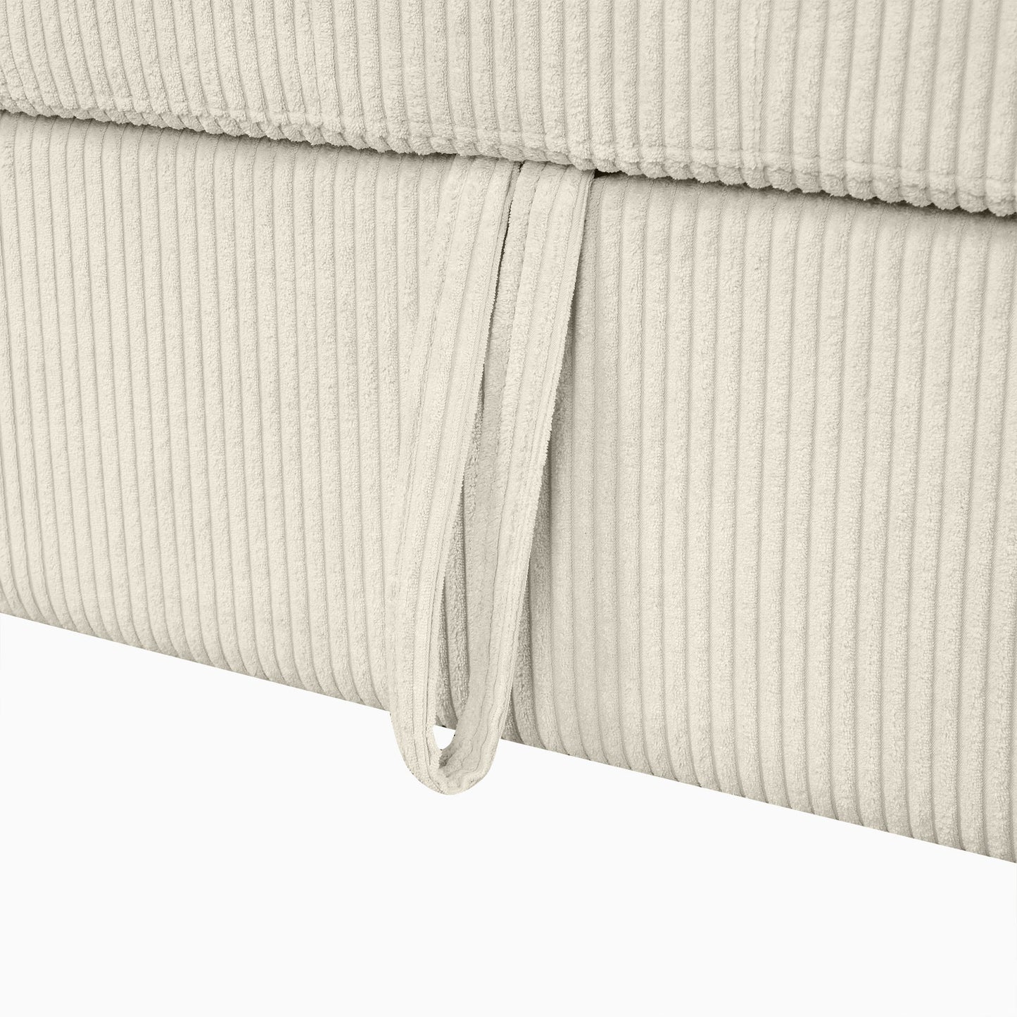 107.5" U-shaped Sofa Sectional Sofa Pull-out Sofa bed with a Storage Chaise Lounge, Charging Devices for Living Room, Beige