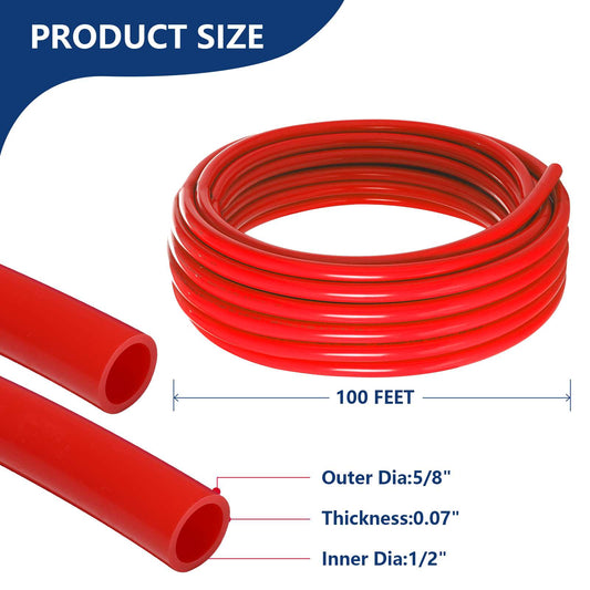 1/2" 100ft PEX-A Pipe (Red & Cutter)