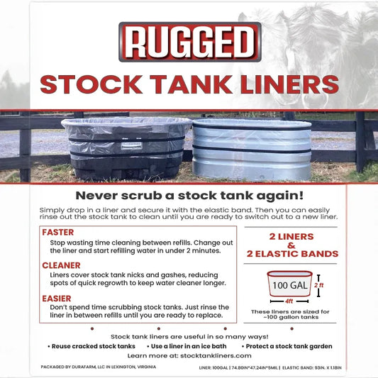 100gal (2 Liners / 2 Elastic Bands)