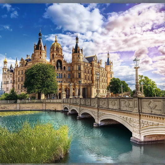 1000 piece Jigsaw Puzzles - Castle on the Island, History puzzle, Adult Puzzle, Trefl 10669