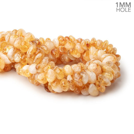 12-22mm Bi-Color Citrine Plain Nugget Beads 16 inch 51 pieces