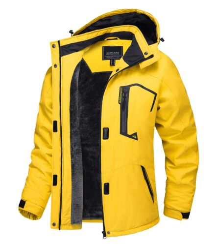 Waterproof Ski Snow Jacket Winter Warm Fleece Lined Mountain Hiking Coat 2025