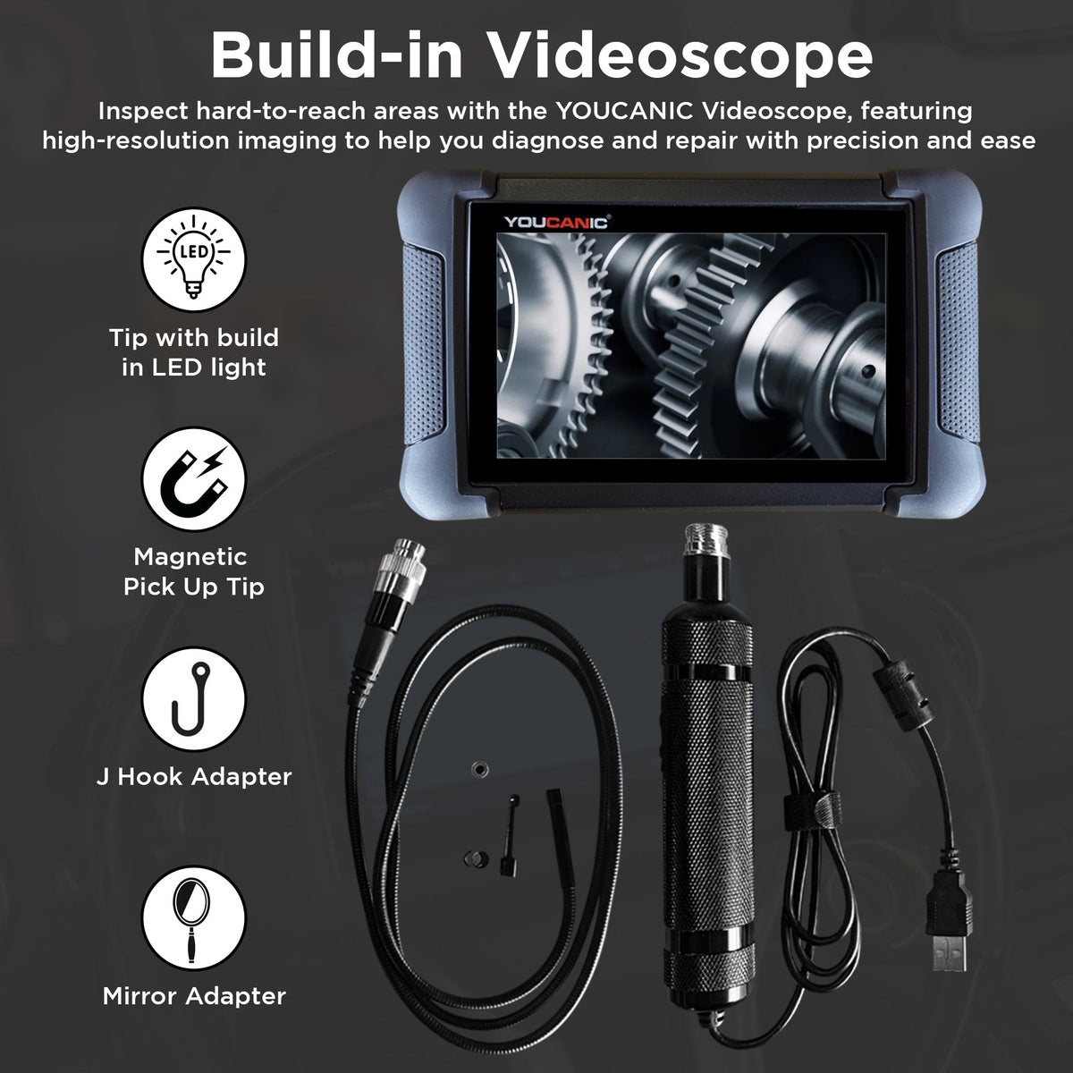 YOUCANIC UCAN-II-C Pro OBD2 Scanner – Full-System Diagnostics, Bi-Directional Control, Coding, Special Functions & Free Lifetime Updates