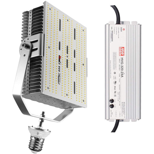 Shoebox LED Retrofit Kit 300W 42000LM 5000K E39 Base 1000W MH/HPS/HID Replacement for Parking Lot Tennis Court High Voltage Optional ETL DLC Listed