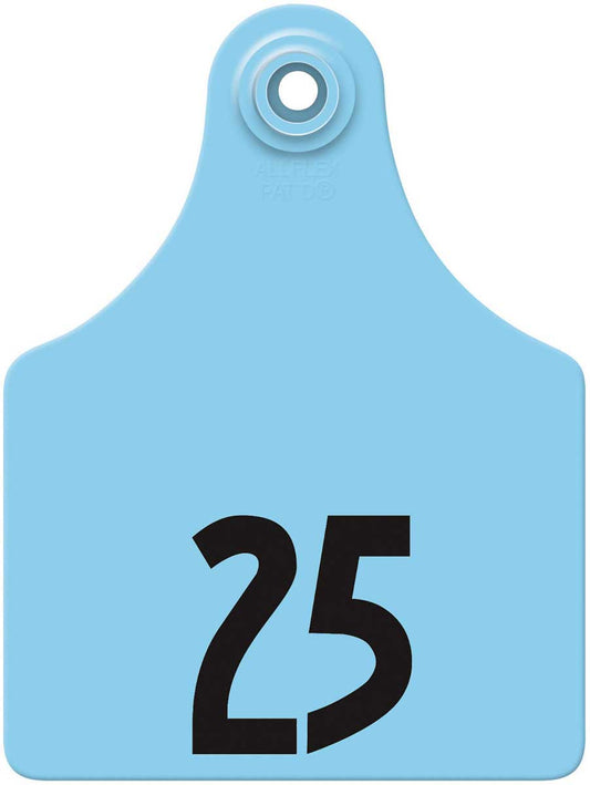 1-25 BLUE Allflex: Maxi Fem/Sm Male