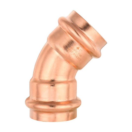 1" Press Copper 45° Elbow (Lead Free)
