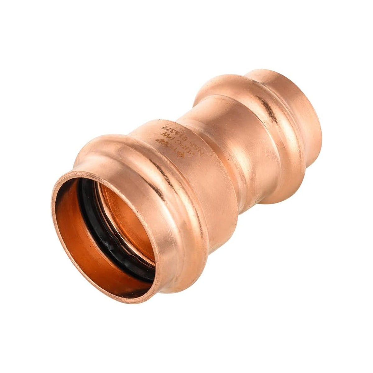1" x 3/4" Copper Press x Press Coupling NO Stop (Lead Free)