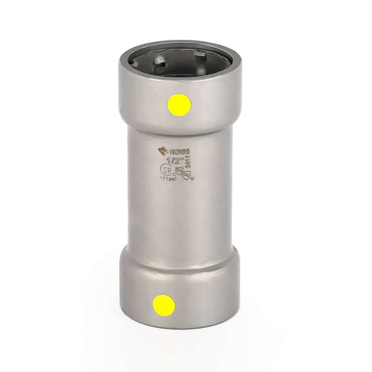 1-1/2" Carbon Press Coupling, No Stop