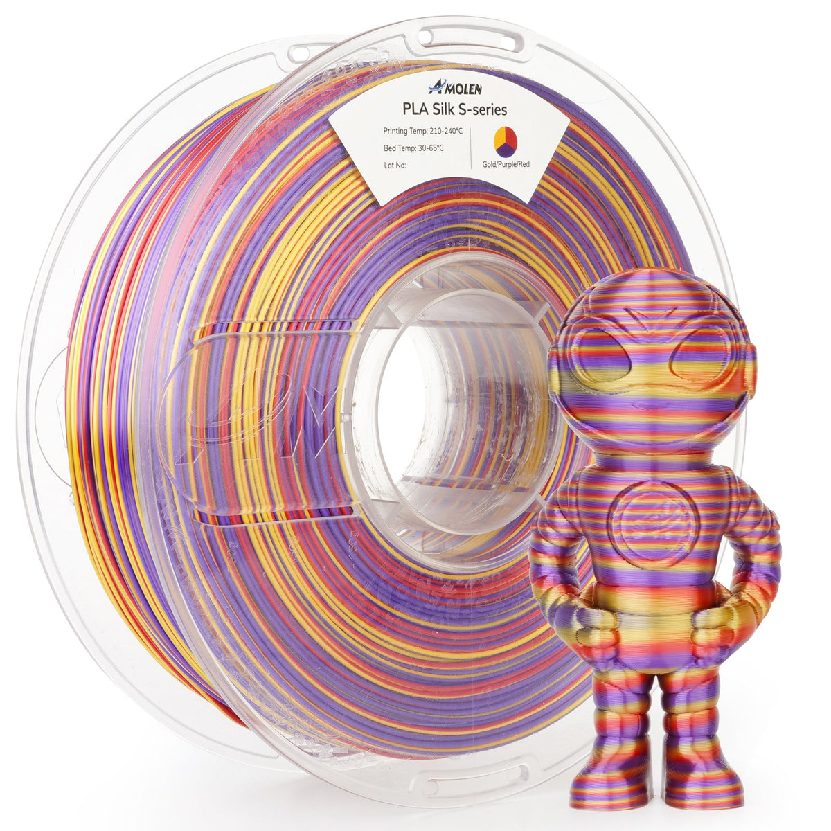 PLA Silk S-Series Filament 1.75mm, 1KG/2.2LB
