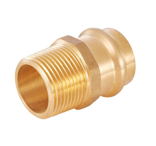 1" Press x 1" Male Brass Adapter (Lead Free)