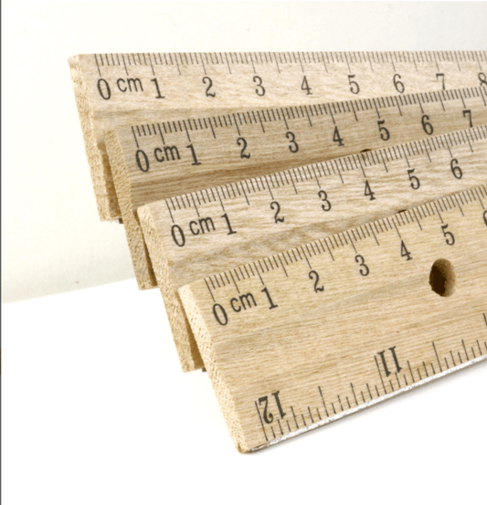 THE CEO 12" (30cm) Wooden Ruler