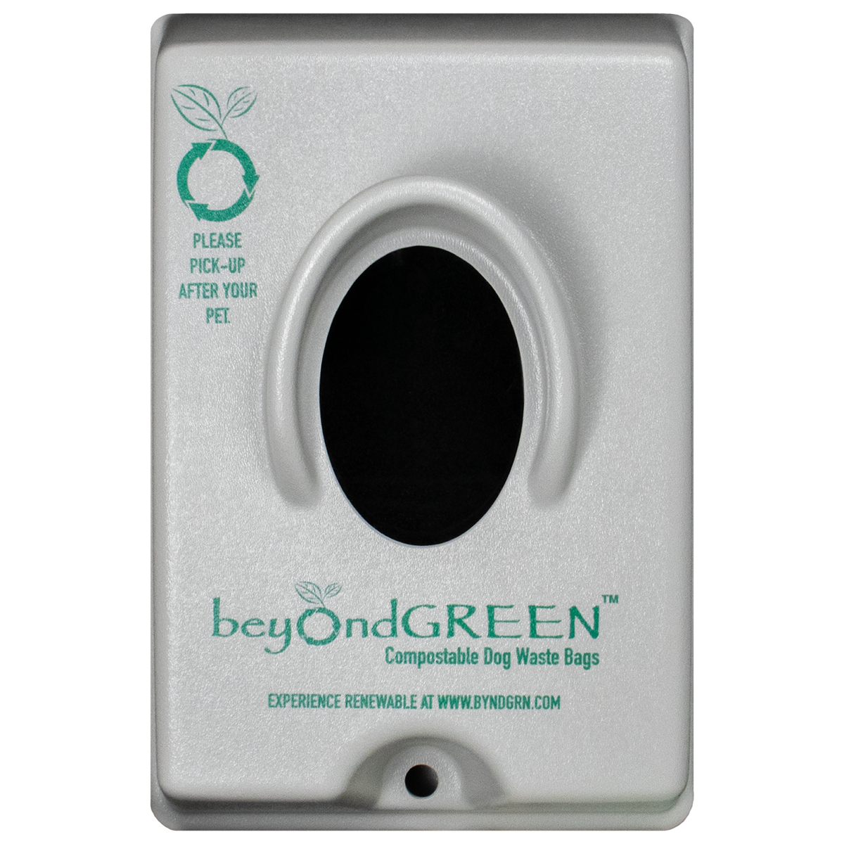 beyondGREEN Single-Pull Dog Waste Bag Dispenser – Wall/Pole Mount – Compatible with Single-Pull Header Packs – Heavy-Duty Construction