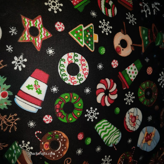 15"x15" Coffee and Donuts Holiday