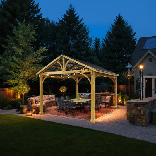 Shade N' Shelters 48' Edison LED String Lights for Gazebos & Pergolas