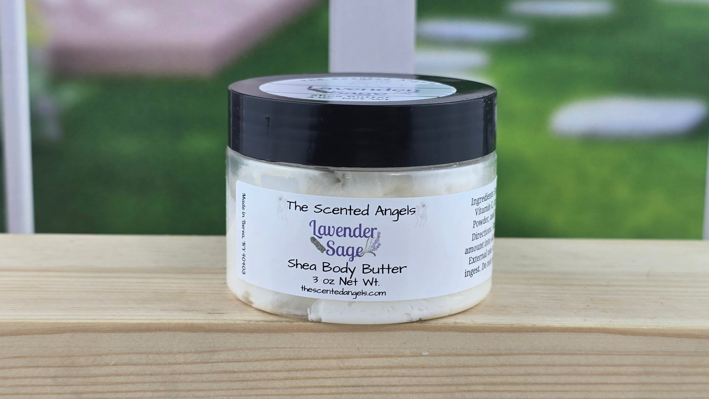 TSA Handmade Lavender Sage Whipped Shea Body Butter