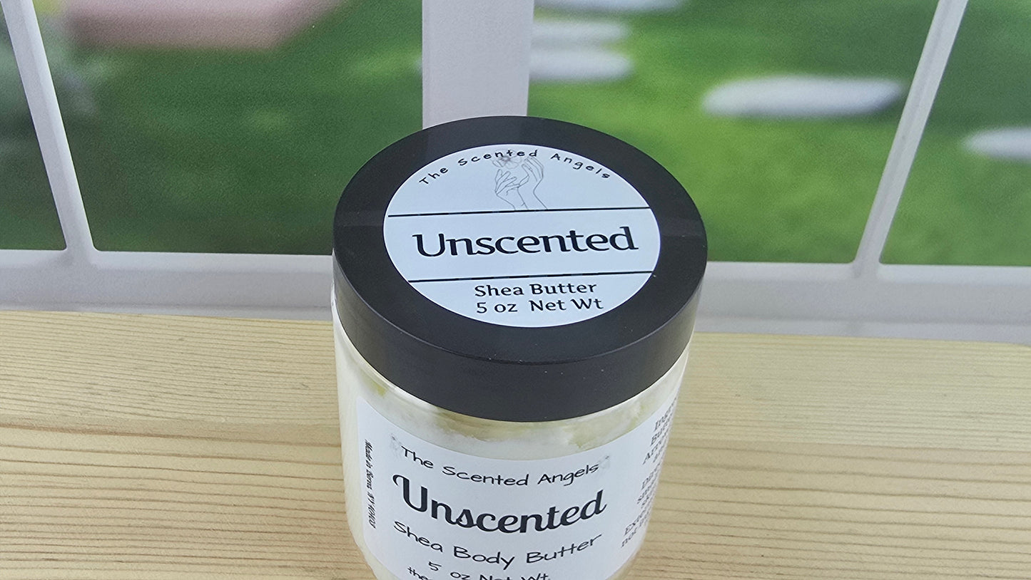 TSA Handmade Unscented Whipped Shea Body Butter