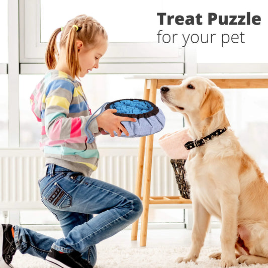 PET ARENA Adjustable Snuffle Foraging mat Dog Mental Puzzle Interactive Stimulation Toys for Smell Training and Slow Eating Stress Relief for Feeding Dog
