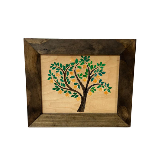 Peach Tree Decorative & Secure Wall-Mounted Gun Cabinet