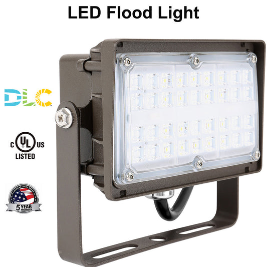 15W 27W LED Security Flood Light with Trunnion Mount,5000K 120-277VAC IP65 Waterproof Outdoor Wall Lighting Fixture, Photocell Optional UL DLC Listed