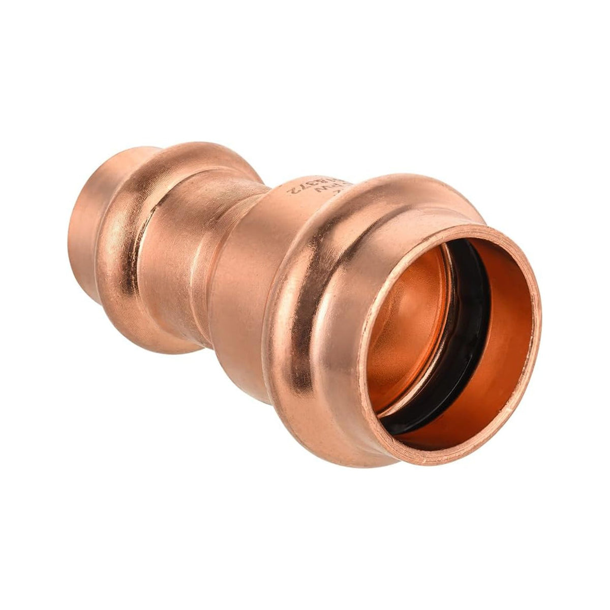 1" x 3/4" Copper Press x Press Coupling NO Stop (Lead Free)