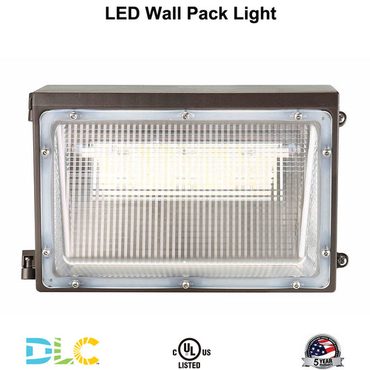 100W 480v LED Wall Light Fixture 5000K 13000LM 480V 200W-400W HID HPS Equiv, Waterproof Outdoor Commercial Wall Mount Security Lighting UL DLC Listed