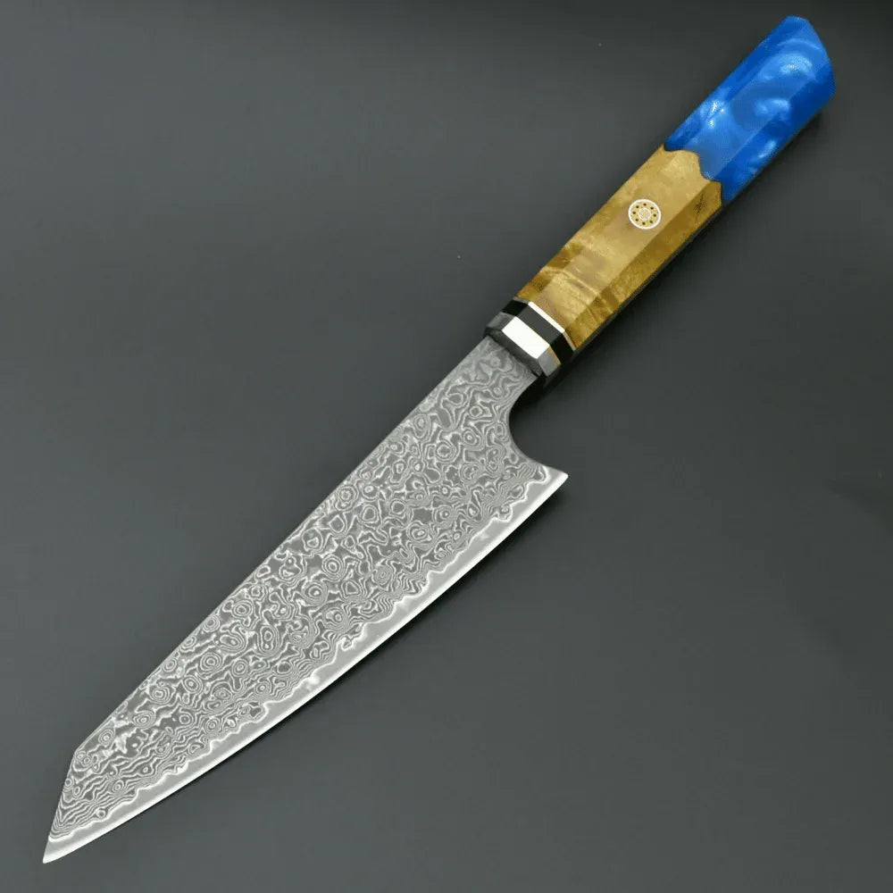 Nirvana VG10 Damascus Chef's Knife with Exotic Olive Wood Handle