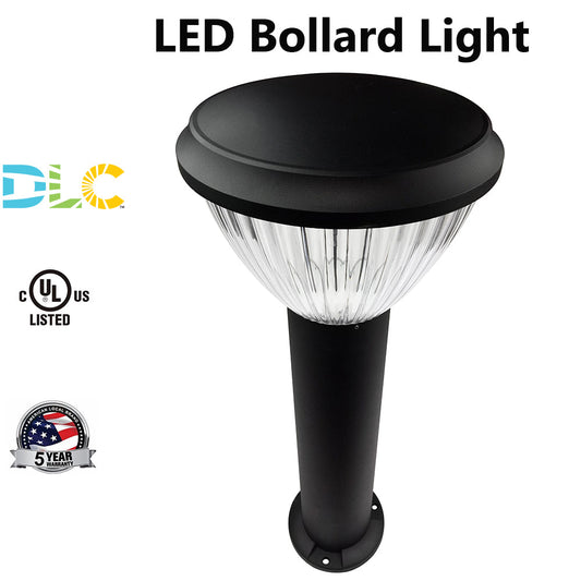 25W LED Landscape Path Lights 5000K Daylight 26.4inch Height 120-277V Modern Outdoor Bollard Lighting for Lawn,Courtyard UL DLC Listed