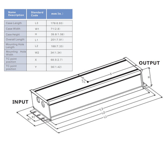 Sosen SS-150VA-56B 150W LED Driver Power Supply Transformer 100V-277V AC to 22-56V DC Low Voltage Output for Outdoor Light and Any 24V DC led Lights