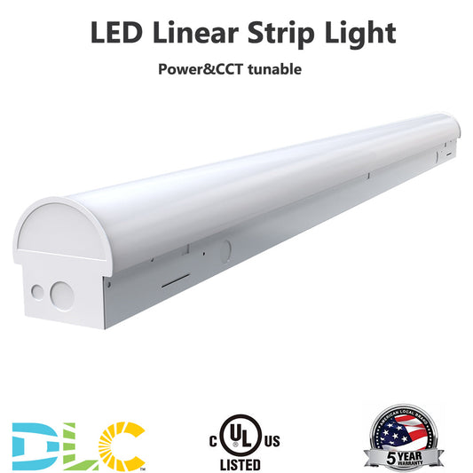 4FT LED Shop Light 30W-35W-40W Power Tunable 3500K-4000K-5000K 150LM/W Linear Strip Lights for Garage Hanging or Flush Mount UL DLC Listed-6 Pack