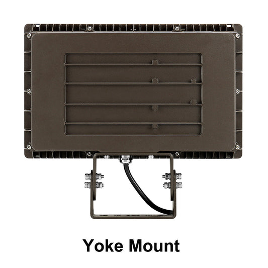 LED Flood Light Outdoor with Yoke Mount 135W 200W 4000K 5000K Waterproof LED Security Lights for Stadium Garden, High Voltage Optional UL DLC Listed