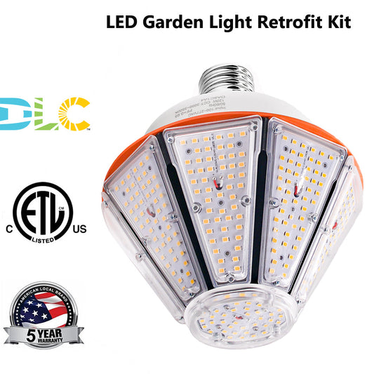 80W 100W 120W 150W E39 LED Bulb - 5000K Daylight LED Corn Light Lamp Retrofit for Post Top Porch Light Lantern Canopy Warehouse Garage ETL DLC Listed