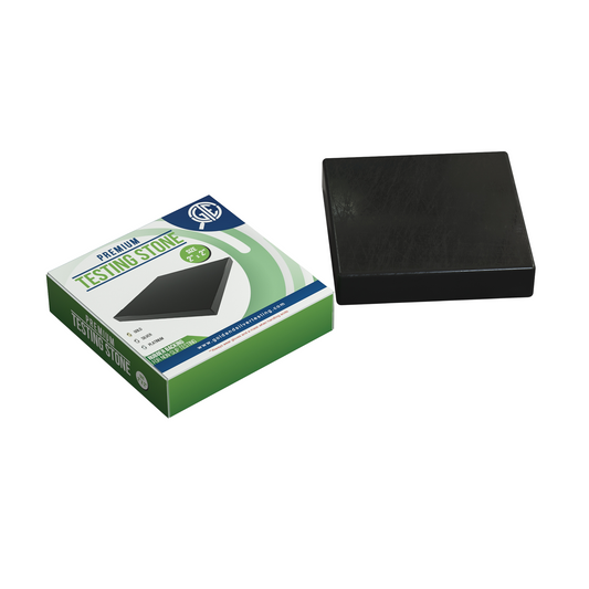 Custom Order – 500 x 5 Grain Solid .999 Pure Silver Bars, 60 x GTE 2" x 2" Scratch Test Stones, & 12- 22K JSP Gold Testing Solution