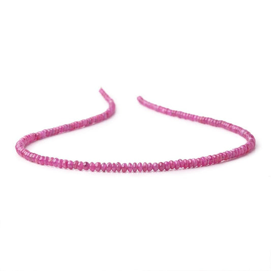 3-3.5mm Ruby Plain Rondelle Beads 16 inch 210 pieces AA