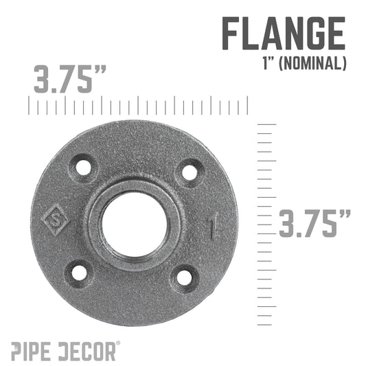 1 in. Black Floor Flange