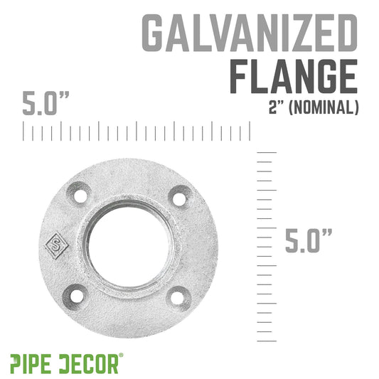 2 in. Galvanized Iron Floor Flange