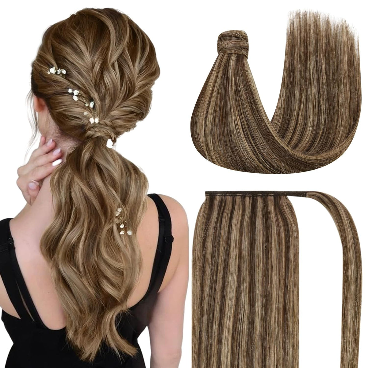 VIP PONYTAIL / Silky 18" 100% Human Hair