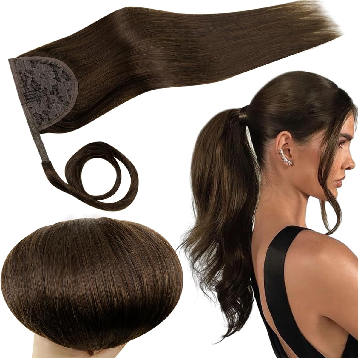 VIP PONYTAIL / Silky 18" 100% Human Hair