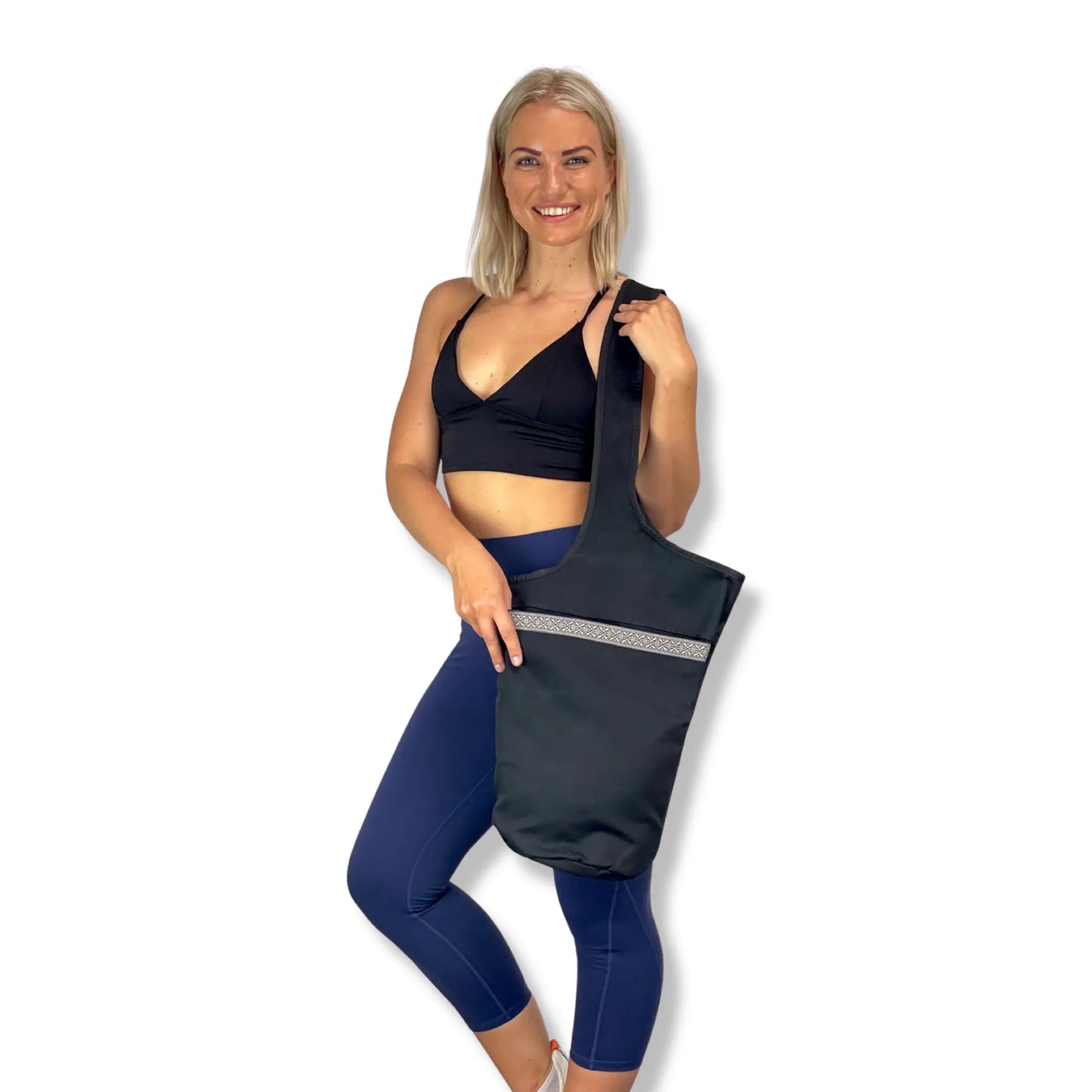 JupiterGear Yoga Mat Carrying Tote Bag with Large Size Pockets | Multipurpose and Fit Most Size Mats
