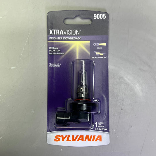 SYLVANIA (2 PACK) XtraVision Halogen Headlight Bulb 12.8V 9005XV.BP