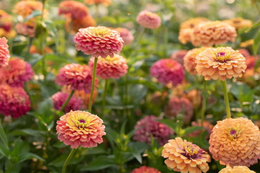 Unicorn Mix Zinnia Seeds - 100+ Magical Color Blooms - USA Grown - - Butterfly Garden - Cut Flowers - Easy to Grow