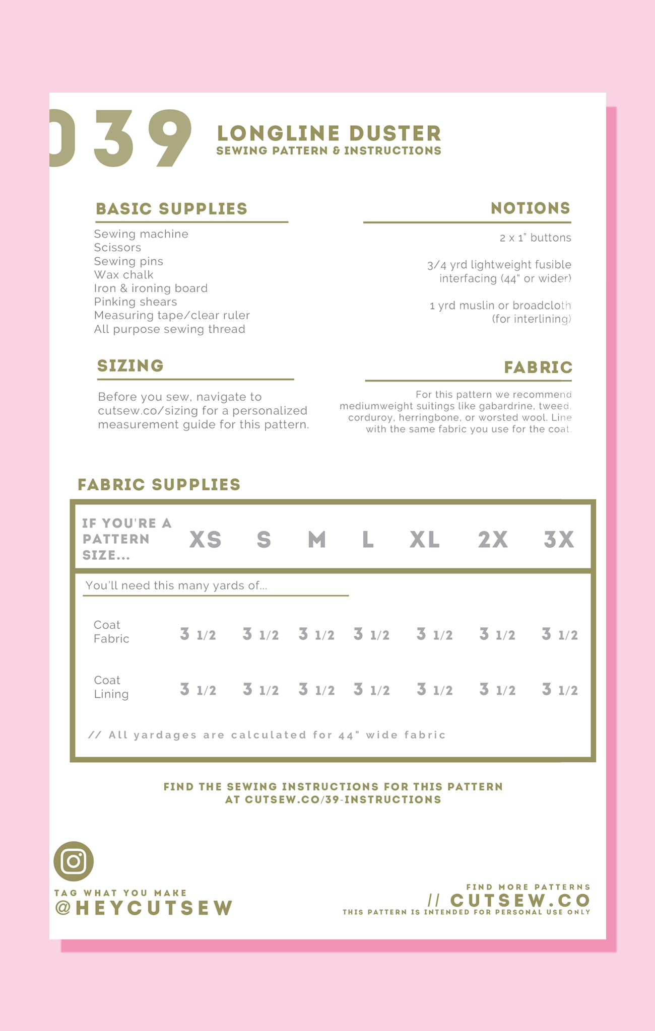 039 // LONGLINE DUSTER