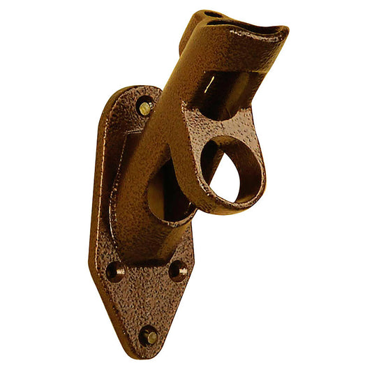 2-Position Aluminum House Flag Bracket, Antique Copper Finish