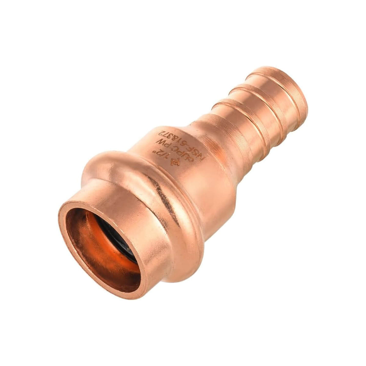 1/2" Press Copper x 1/2" PEX Crimp Adapter (Lead Free)