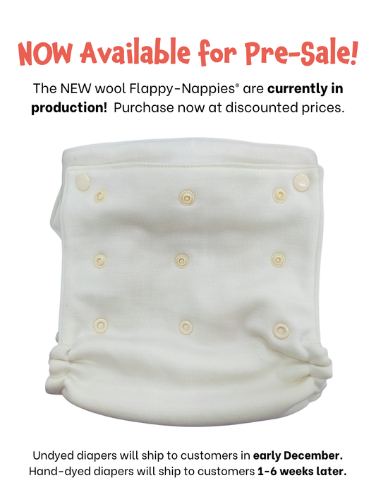 NEW! Adjustable Merino Wool Diaper Cover and Belt