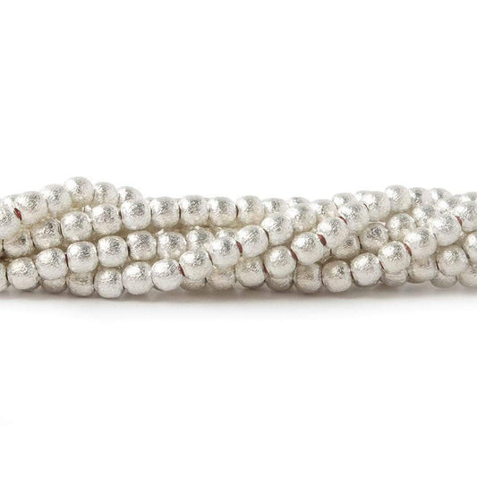 3mm Brushed Round Beads