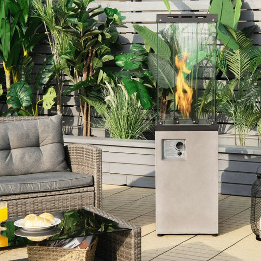 41,000 BTU Outdoor Propane Gas Patio Heater W/ Lockable Wheels (98052550)