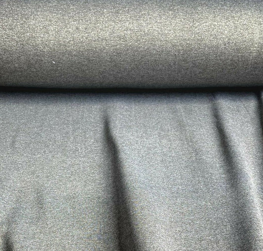 VAPLEX 70 LYCRA ATHLETIC FABRIC 85/15 HEATHER GRAY 62" WIDE SILKY TOUCH 4 WAY STRETCH BY THE YARD