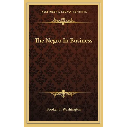 The Negro In Business - Hardcover