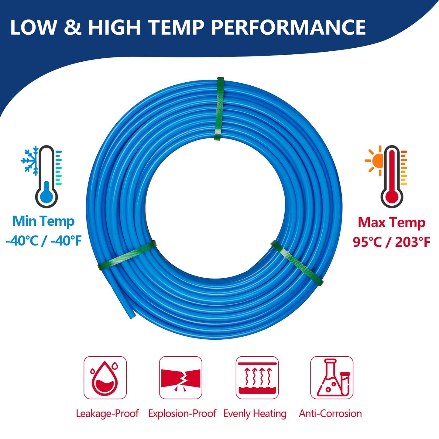 1/2" 100ft PEX-A Pipe (Blue & Cutter)