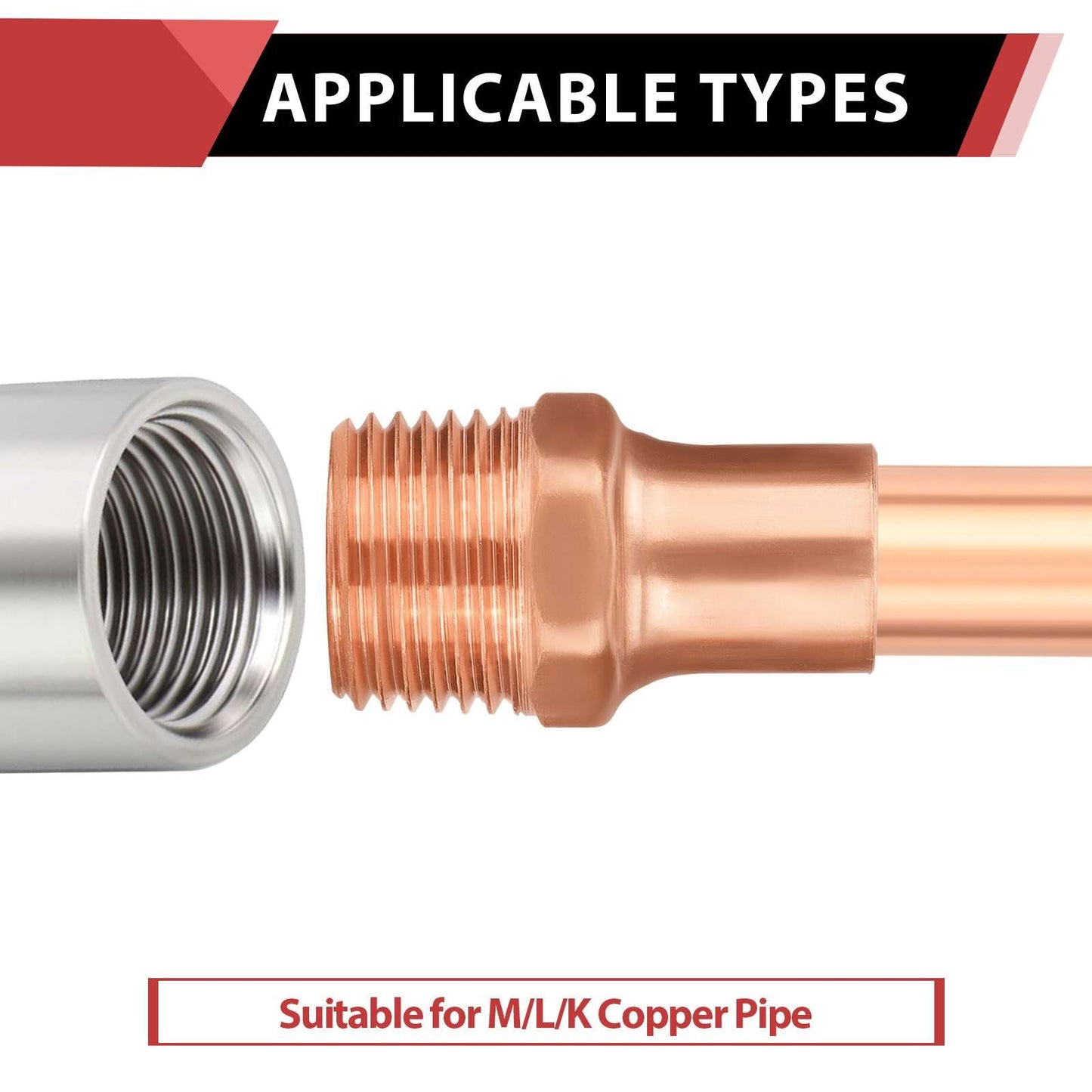 1" C x MNPT Copper Male Adapter